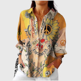 Blouse imprimée légère et colorée