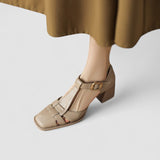 Scarlett – Talons blocs T-Strap orthopédiques