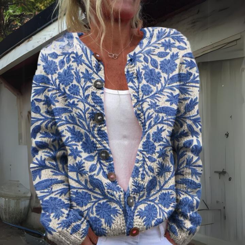 FLEUR - GILET À FLEURS POUR FEMME