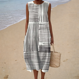 Robe d’Été Confortable Sans Manches