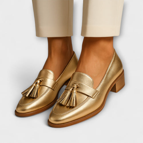 Céleste™ | Mocassins Dorés