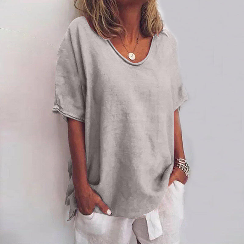 CAMILLE - BLOUSE OVERSIZE À COL V