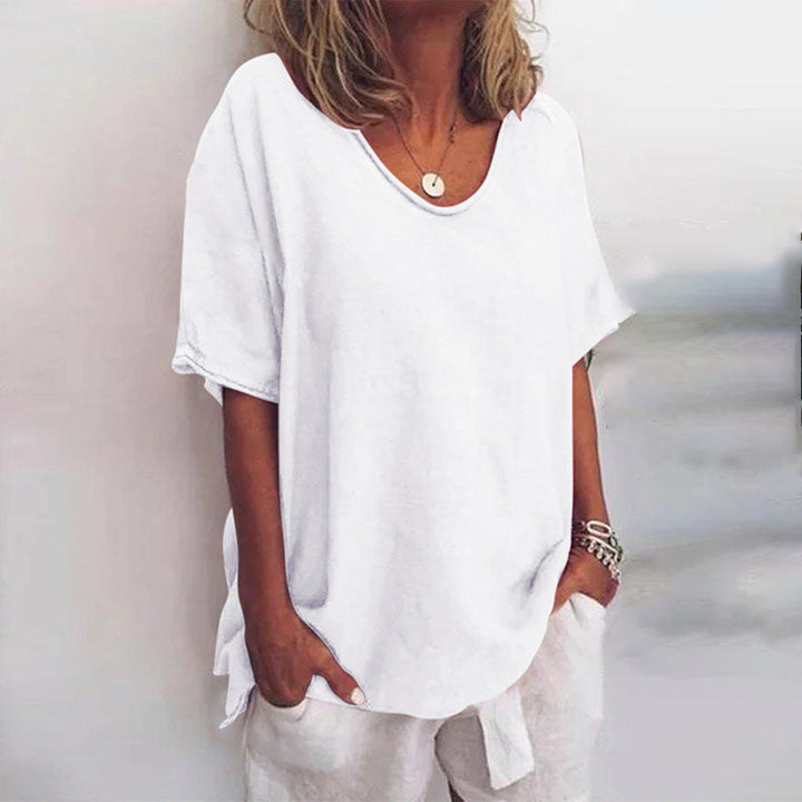CAMILLE - BLOUSE OVERSIZE À COL V