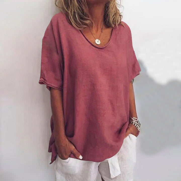 CAMILLE - BLOUSE OVERSIZE À COL V