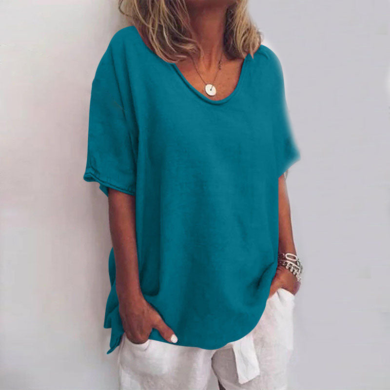 CAMILLE - BLOUSE OVERSIZE À COL V