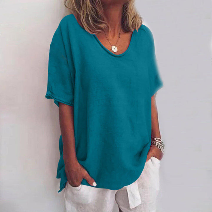CAMILLE - BLOUSE OVERSIZE À COL V