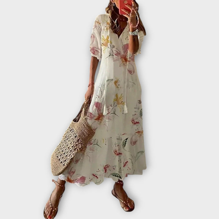 BETTINA - ROBE MAXI BOHÈME ÉLÉGANTE