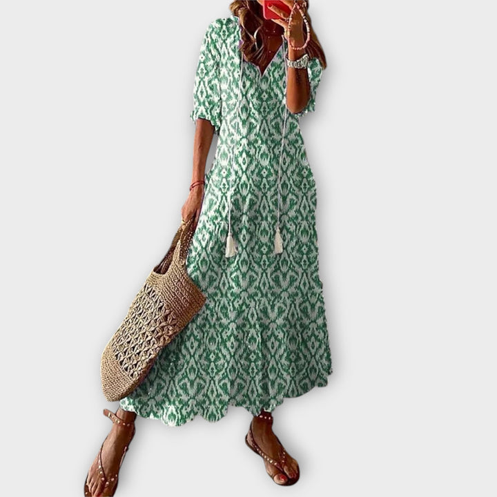 BETTINA - ROBE MAXI BOHÈME ÉLÉGANTE