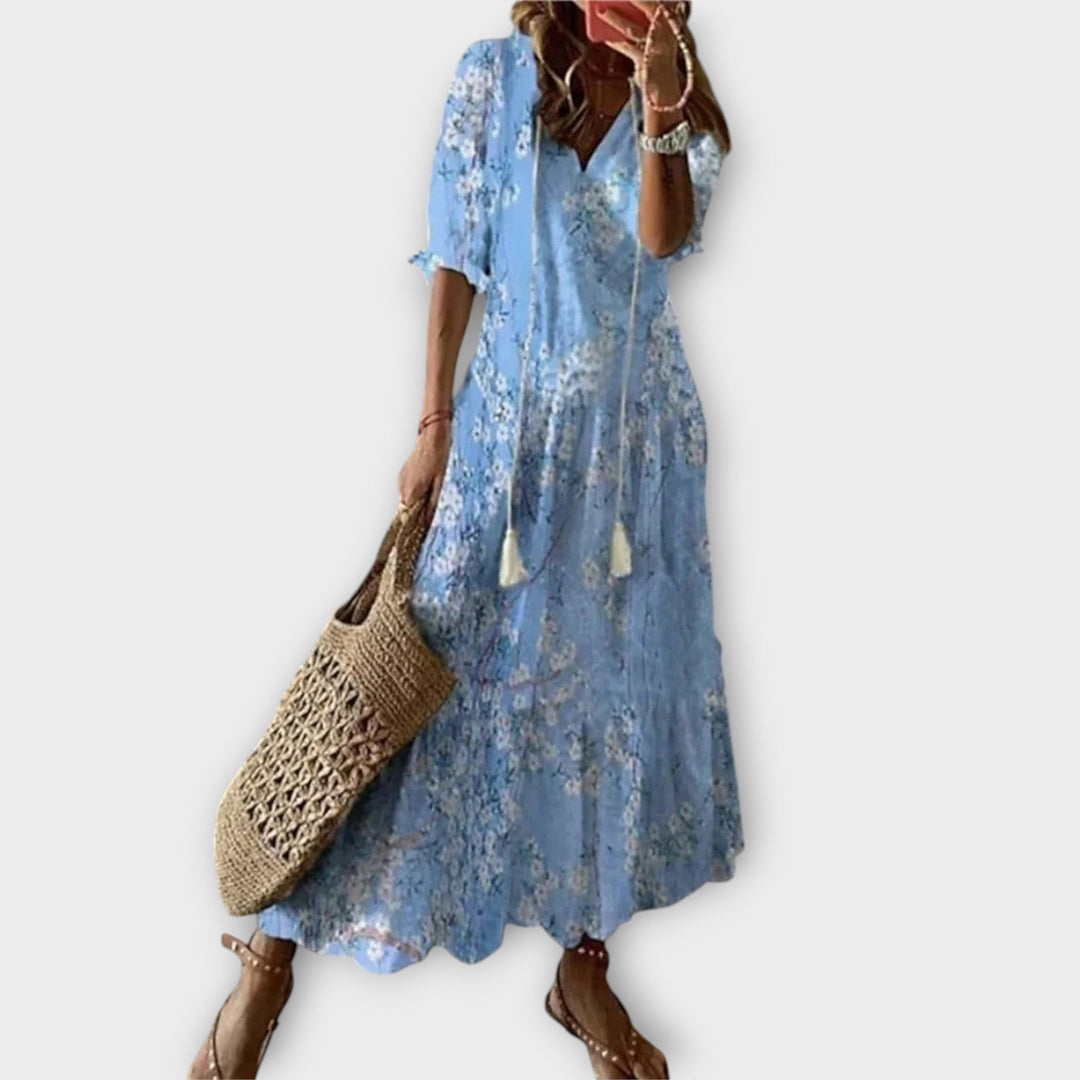 BETTINA - ROBE MAXI BOHÈME ÉLÉGANTE