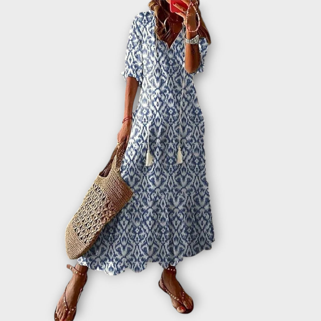 BETTINA - ROBE MAXI BOHÈME ÉLÉGANTE