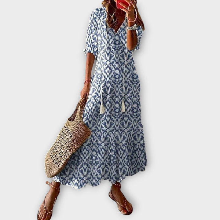 BETTINA - ROBE MAXI BOHÈME ÉLÉGANTE