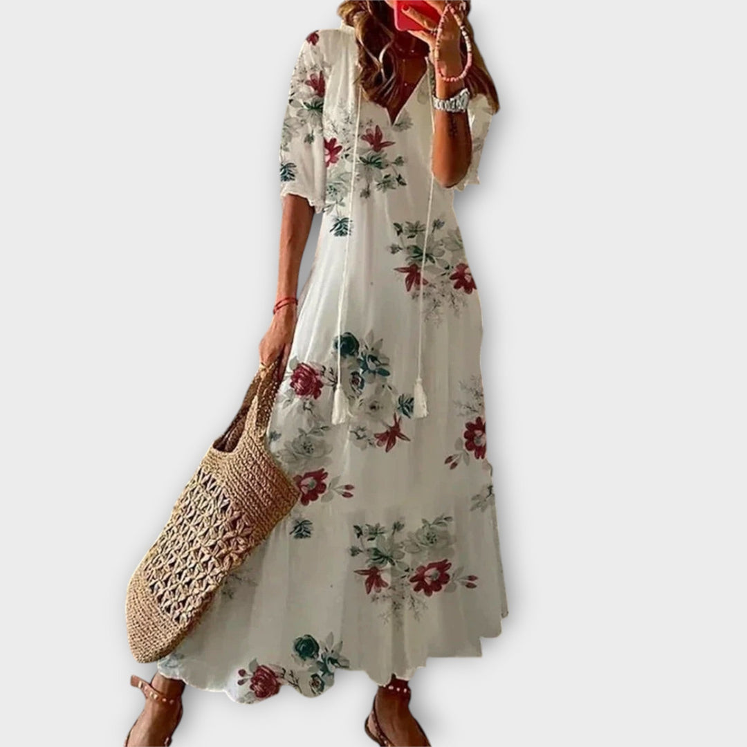 BETTINA - ROBE MAXI BOHÈME ÉLÉGANTE