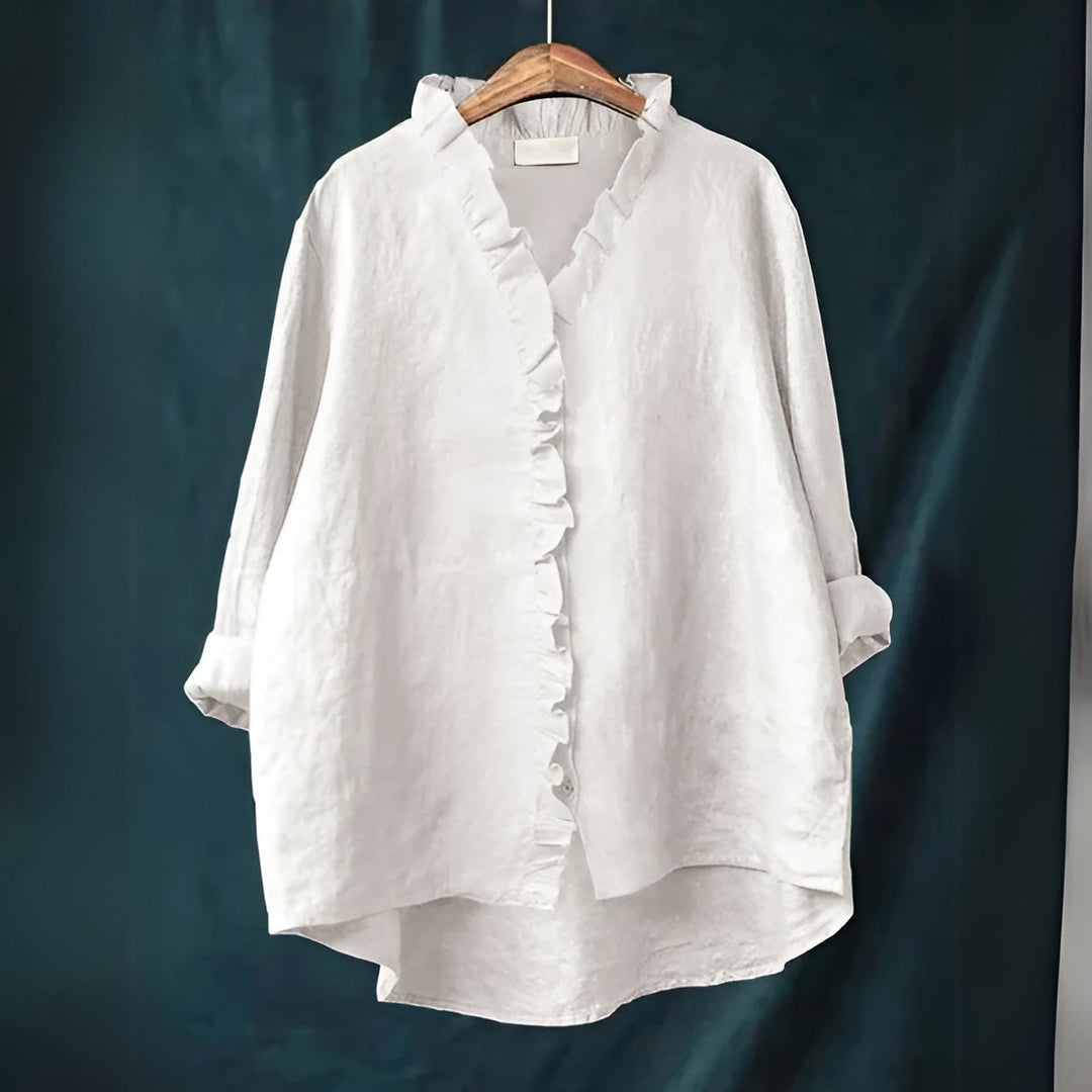CAMILLA - FLORENCE BLOUSE LÉGÈRE & FÉMININE À VOLANTS